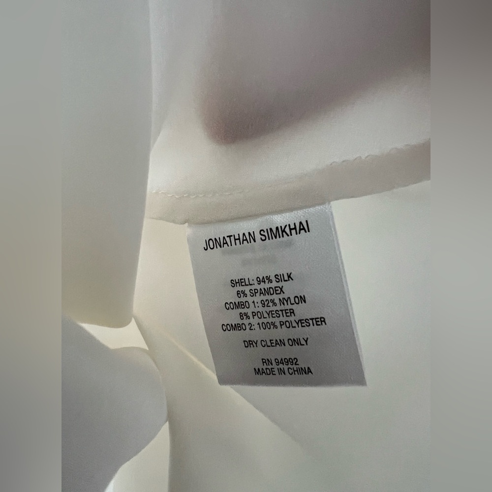 Jonathan Simkhai Erika Ivory White silk Lace Camisole top - Picture 8 of 8